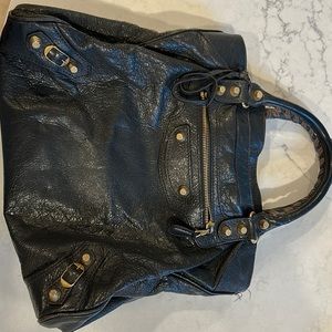 Balenciaga dark gray bag